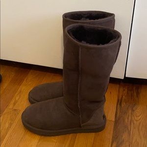 Tall UGG Boots in Chocolate dark brown